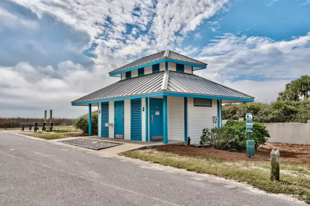 Clean Restrooms at the Beach Access